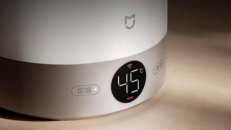 The Xiaomi Mijia Constant Temperature Kettle 3 Pro has a display on the base. (Image source: Xiaomi)