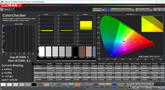 CalMAN ColorChecker calibrated (target color space P3)