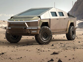 The militarized Cybertruck (Image source: Unplugged Tesla)