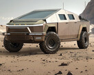 The militarized Cybertruck (Image source: Unplugged Tesla)