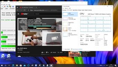 Maximum latency when opening several browser tabs and playing 4K video material