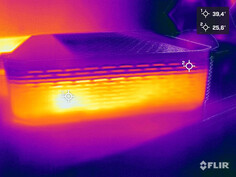 Heat development during the stress test