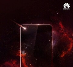 The leaked Huawei render suggesting Infinity-O like display technology. (Source: IceUniverse)