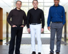 NUVIA Inc founders John Bruno, Gerard Williams III, and Manu Gulati. (Image via NUVIA, distributed by Reuters)