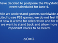 The news of the PS5 event postponement attracted over 5,000 replies within 30 minutes of being posted. (Image source: @PlayStation)