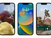 The vibrant new lock screen experience in iOS 16 Beta 1 (Image source: Apple) 