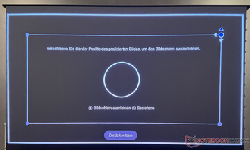 Manual keystone correction