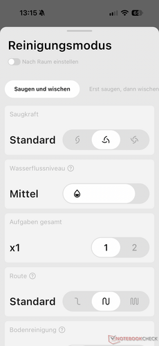 Cleaning modes
