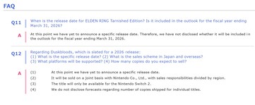 The Duskbloods and Elden Ring Switch 2 in Kadokawa earnings report FAQ