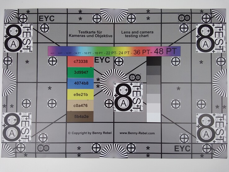 Lenovo Yoga Smart Tab - test chart