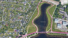 GPS test: trip around a lake