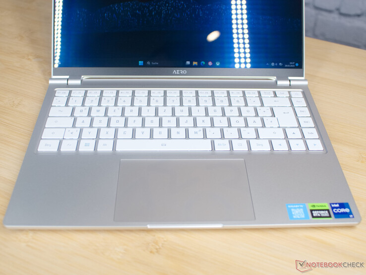 Input devices on the Gigabyte Aero 14