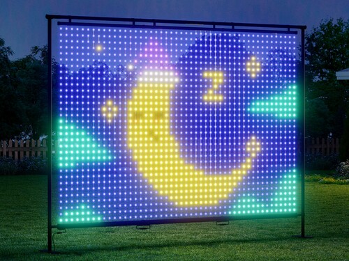 Govee Lightwall shown outdoors on lawn