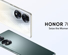 The Honor 70 has a 6.67-inch display and an in-display fingerprint scanner. (Image source: Honor)