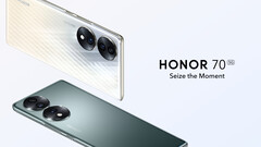 The Honor 70 has a 6.67-inch display and an in-display fingerprint scanner. (Image source: Honor)