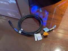 Not yet available: A potential DP80 Active cable with a length of two meters is currently being tested. (Photo: Andreas Sebayang/Notebookcheck.com)