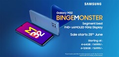 A new promo for the Galaxy M32. (Source: Amazon.in)