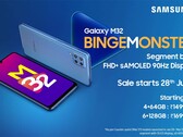 A new promo for the Galaxy M32. (Source: Amazon.in)