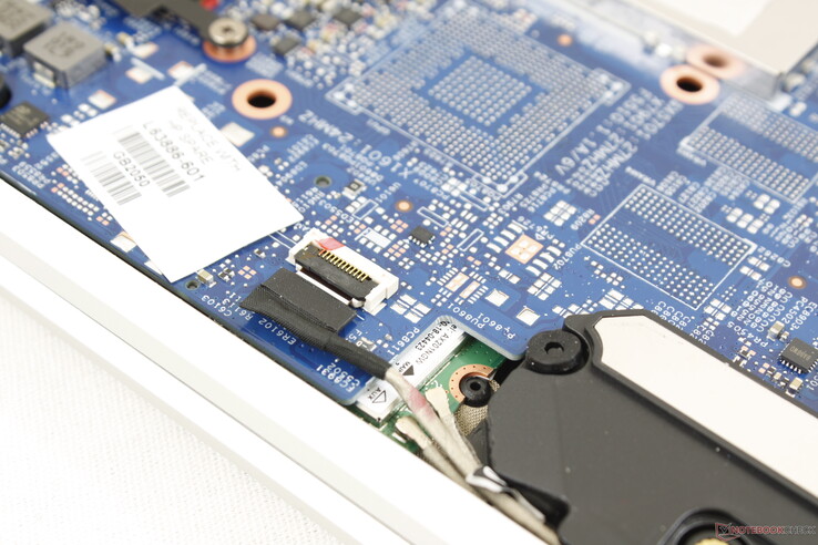 Removable WLAN module is tucked underneath the motherboard