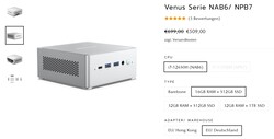 Minisforum Venus Series NAB6, configurations (source: Minisforum)