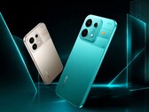 The Realme P4s will be available in either gray or turquoise.