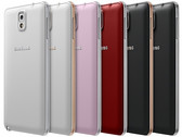 Samsung Galaxy Note 3 Android phablet color options