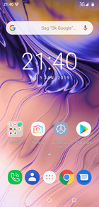 Default home screen