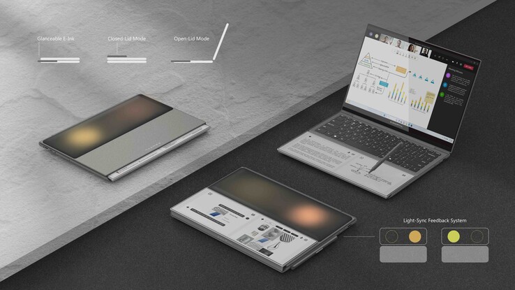 The Compal AI Book concept has mutliple usage modes.