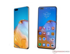 Huawei is not being entirely honest in its marketing renders for the P40 Pro. (Image sources: Huawei &amp; Notebookcheck)