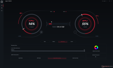 Legion Space homescreen