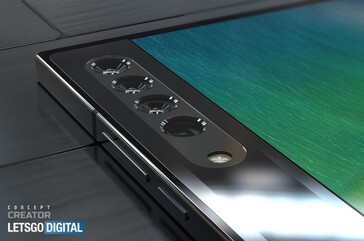 Schematics and renders based on the new OPPO patent. (Source: CNIPA, LetsGoDigital)
