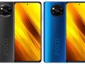 The POCO X3 comes in a choice of Shadow Gray or Cobalt Blue. (Image source: Xiaomi - edited)