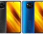 The POCO X3 comes in a choice of Shadow Gray or Cobalt Blue. (Image source: Xiaomi - edited)