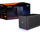 Gigabyte's new AORUS Gaming Boxes are the first water-cooled eGPUs. (Image source: Gigabyte)