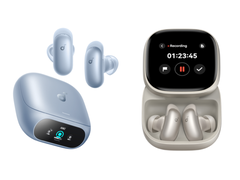 Images of the Soundcore Liberty 5 Pro and Liberty 5 Pro Max against a white background.