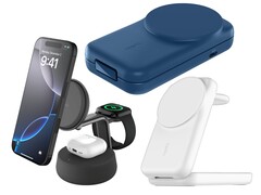 The Belkin UltraCharge Collection wireless chargers support Qi2.2 25W fast wireless charging. (Image source: Belkin)
