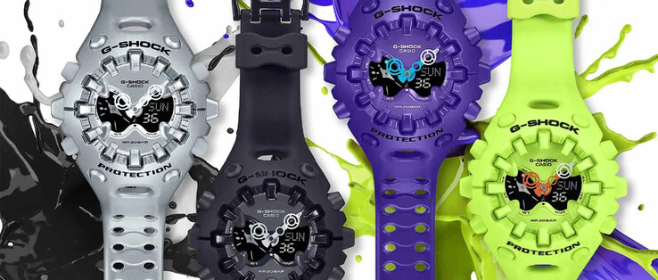 The Casio G-Shock GA-V01 watch comes in four colors. (Image source: Casio)