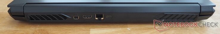 Back: Mini DisplayPort, HDMI, RJ45 LAN, USB-C 3.1 Gen 2 incl. DisplayPort