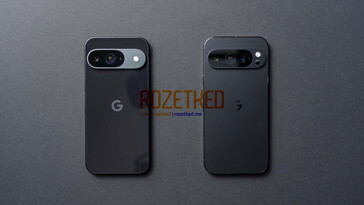 Pixel 9 和 Pixel 9 Pro 从左到右。（图片来源：Rozetked）