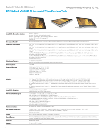 HP EliteBook x360 830 G6 specifications