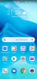 Default home screen