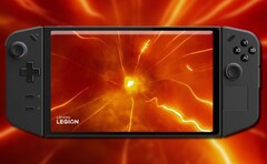 The Lenovo Legion Go gaming handheld has been leaked in images that show it with detachable controllers. (Image source: windowsreport/Unsplash - edited)