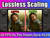 Lossless Scaling on Steam Deck OLED shows positive results in initial test (Image source: ETA Prime)