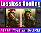 Lossless Scaling on Steam Deck OLED shows positive results in initial test (Image source: ETA Prime)