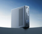 The MS-01 SE can be equipped with up to 64GB of DDR4 RAM. Pictured: a promo picture showing the front of the mini PC.