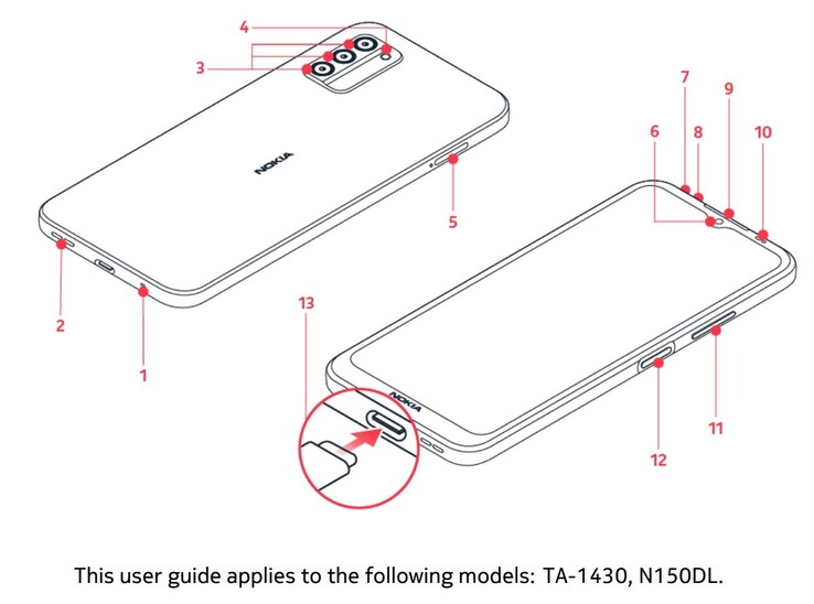 ...and G400 appear as schematics in their possibly official user manuals. (Source: Nokia via NokiaPowerUser)