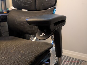 Recline lock below the left armrest.