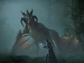 A dragon in Hogwarts Legacy.