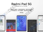 The Redmi Pad 5G is touted to sport four speakers. (Source: Tech in Deep)