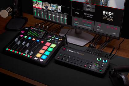 Rodecaster in studio